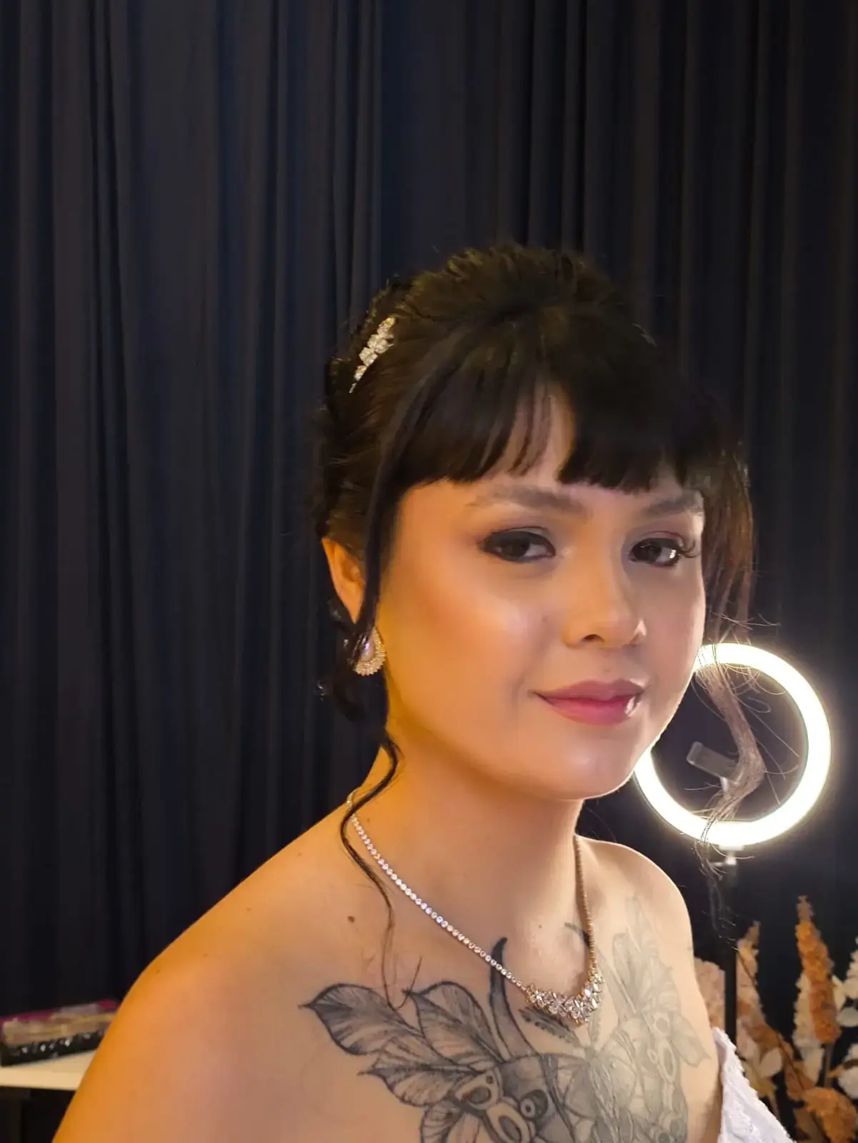 Maquiagem e penteado de noiva